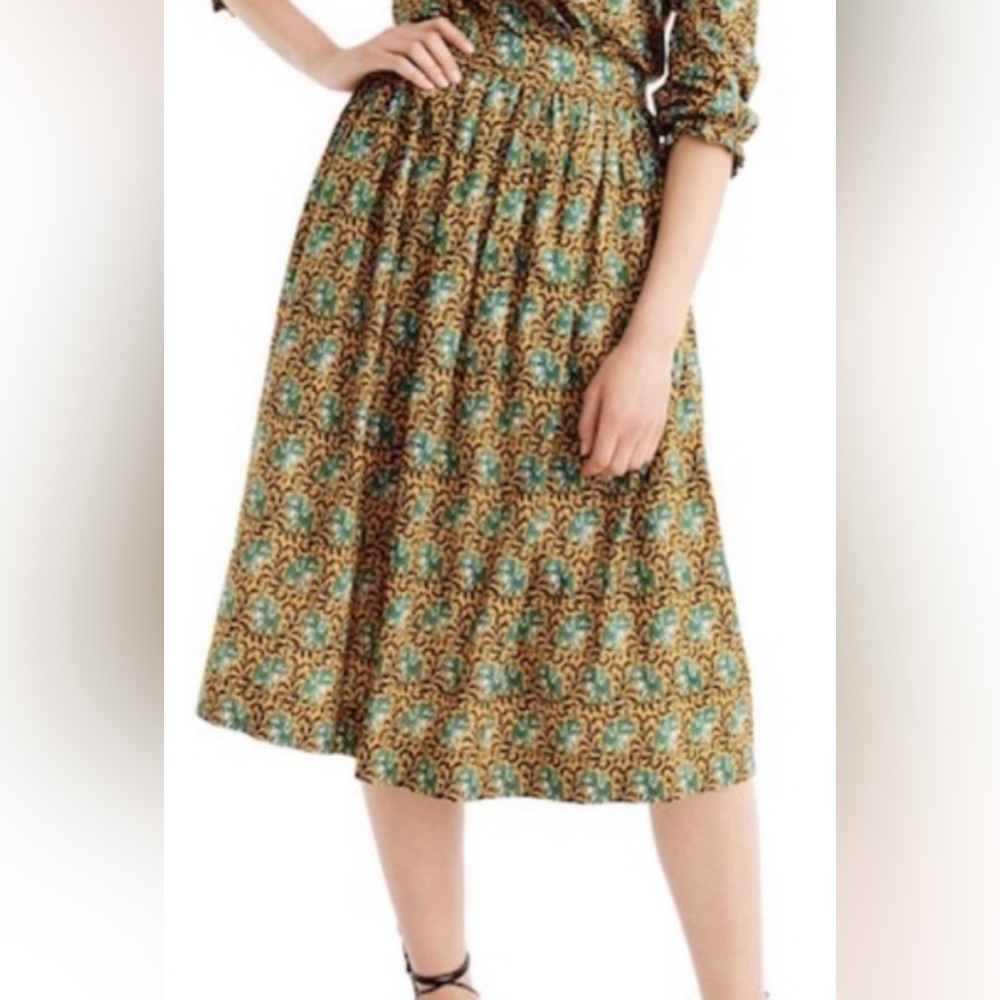 J. Crew Ratti Elephant Print Skirt